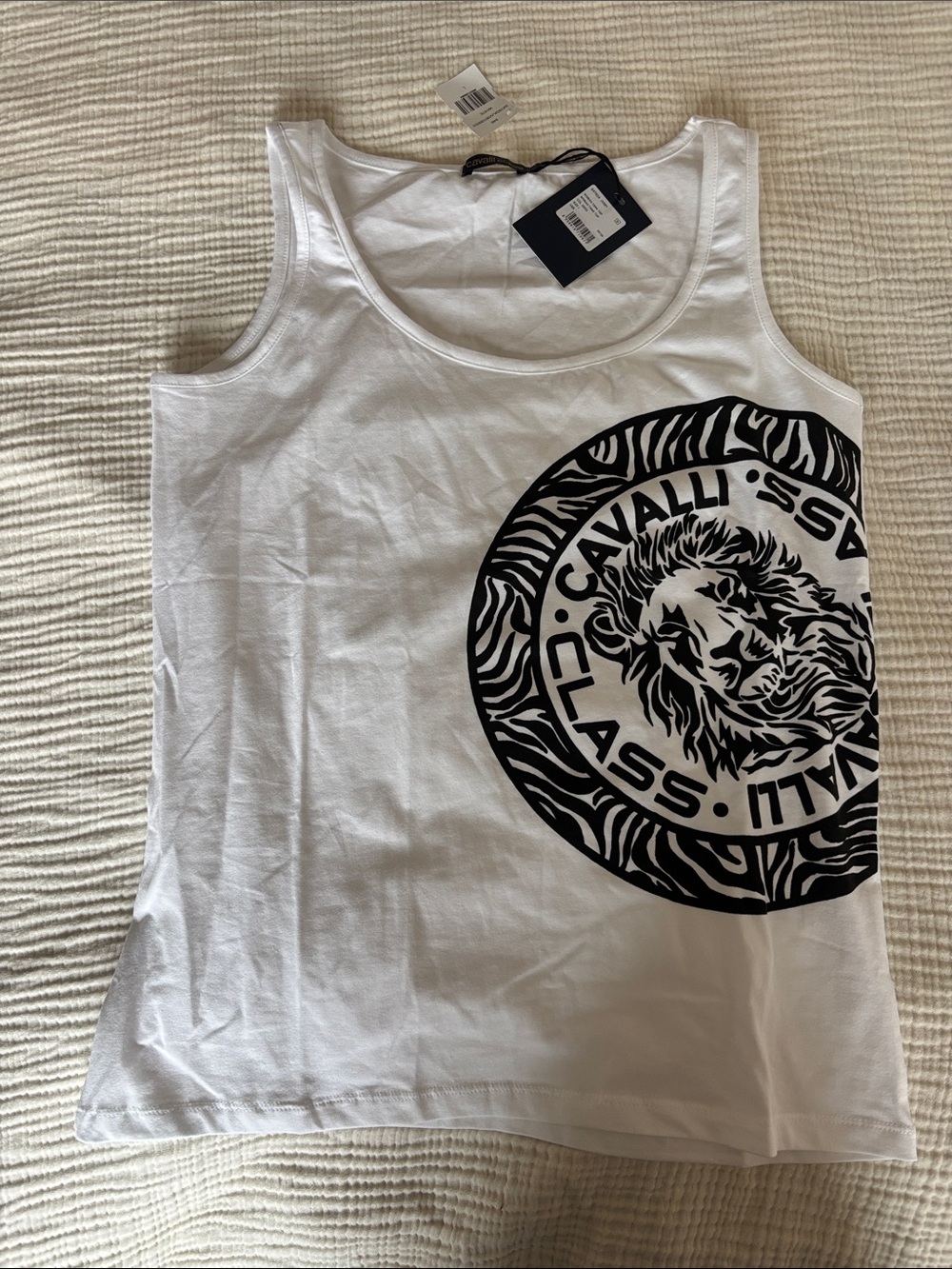 Cavalli Class White Tank Women’s Size Large